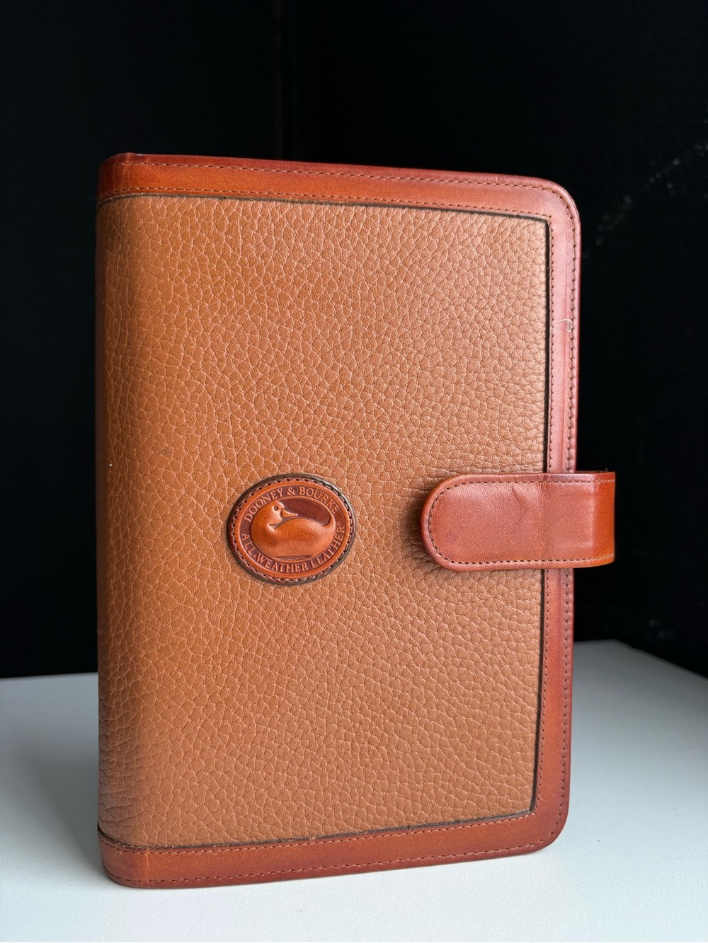 Dooney and Bourke awl Leather 6 ring Binder planner notebook notes sketch